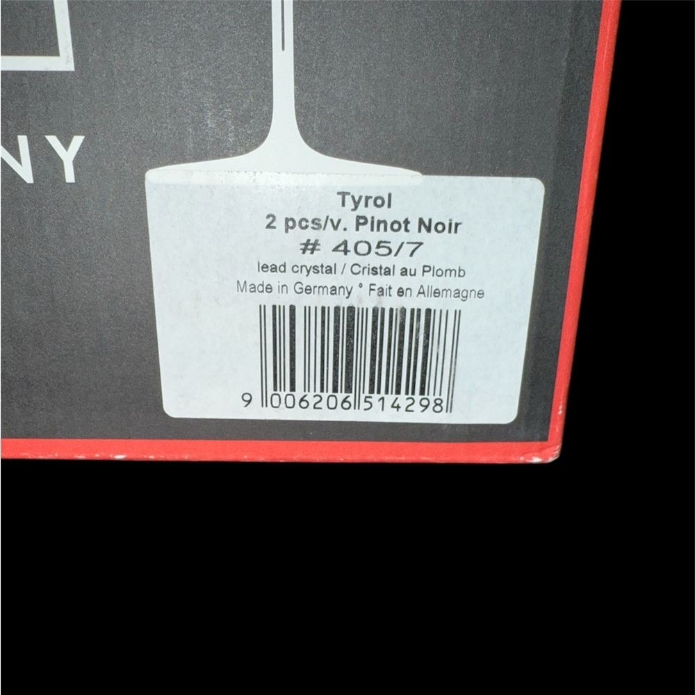 VINTAGE RIEDEL TYROL Crystal Pinot Noir Wine Glasses Heavy Base RARE Retired - Picture 9 of 9